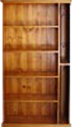 Solid Timber Bookcase with CD Row