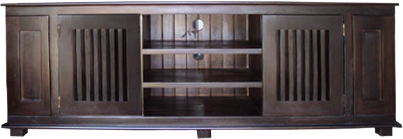 MYKONOS LOWLINE TV UNIT WITH CD/DVD PULLOUTS