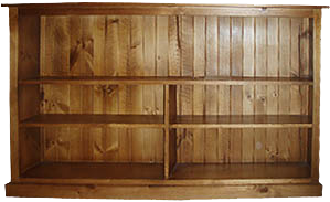 Colonial Lowline Staggered Bookcase