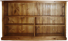 Colonial Lowline Staggered Bookcase