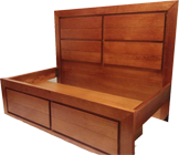 Echo Bed with Drawers at Base