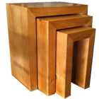 Tuscan Style  Solid Pine Nest of Tables- Set of 3