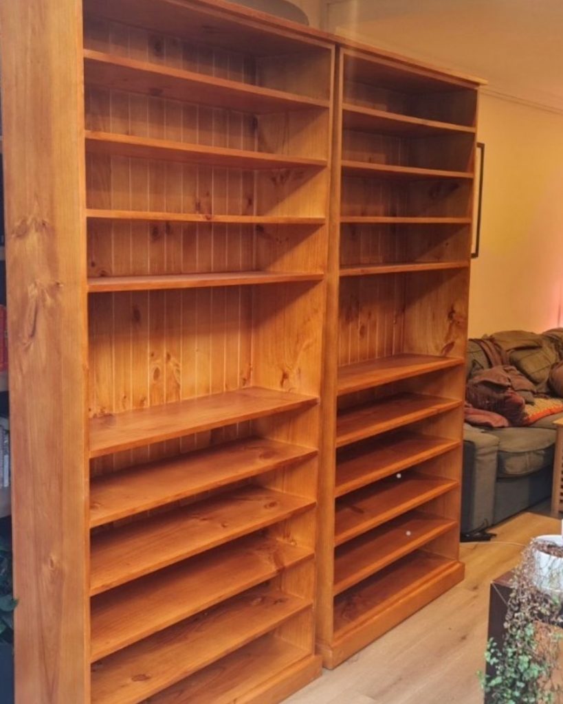 pine bookcases bookshelves sydney